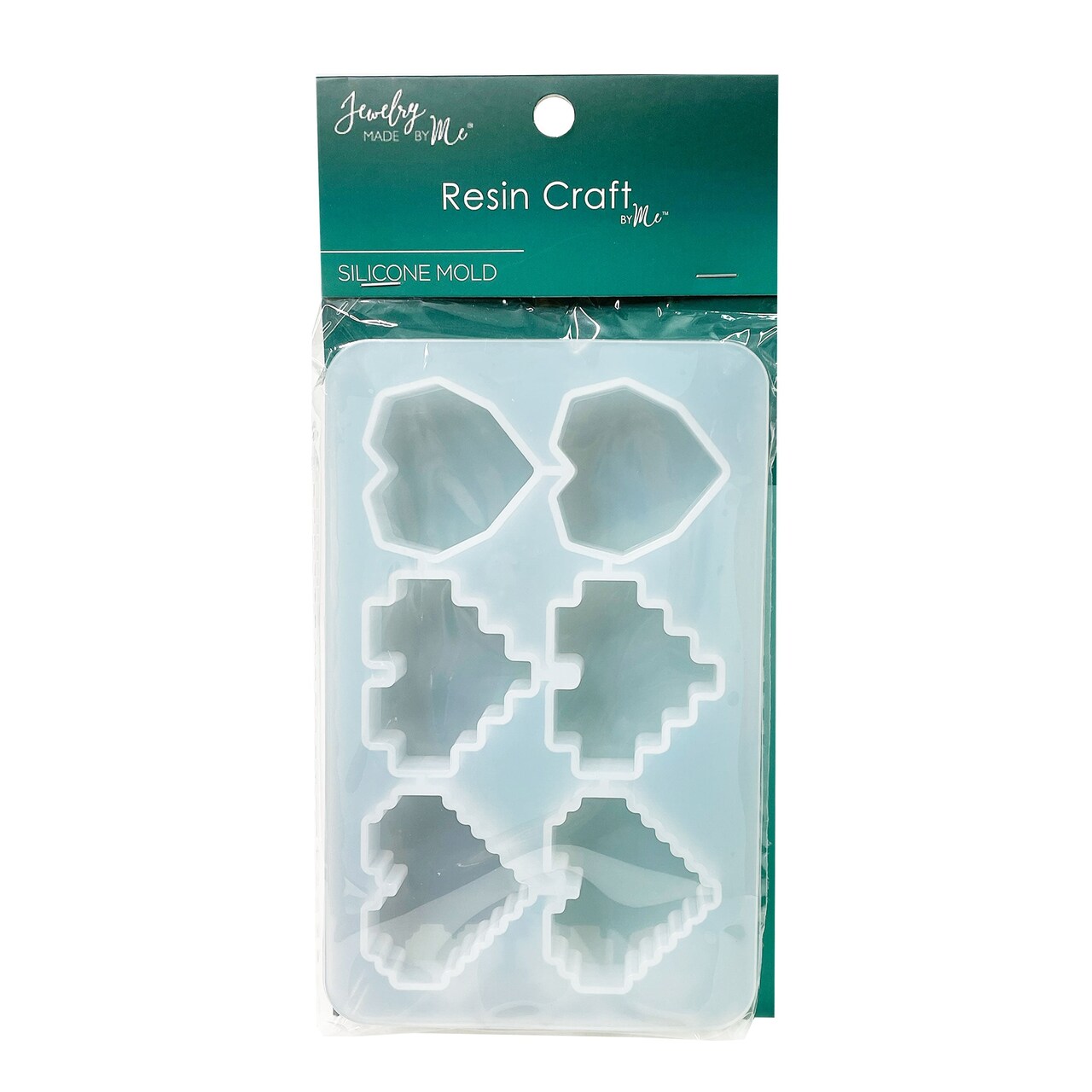 Resin Craft By Me™ Pixel Hearts Keychain Pocket Hug Silicone Mold